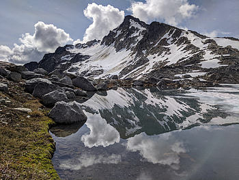 Nature, Stones, Mountains, Rocks, Lake, Coast HD wallpaper