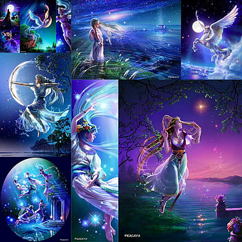 collage, kagaya, fantasy, art HD wallpaper
