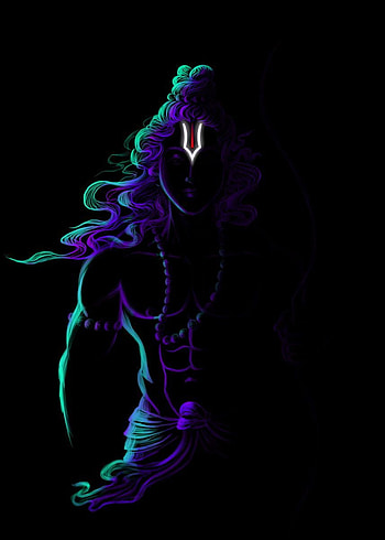 Shri Ram ji artwork' Poster by Nikhil Mishra creations. Displate. Lord rama , Rama , Lord krishna, Shiva Artistic HD phone wallpaper