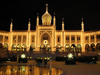 Tivoli Gardens, Denmark HD wallpaper