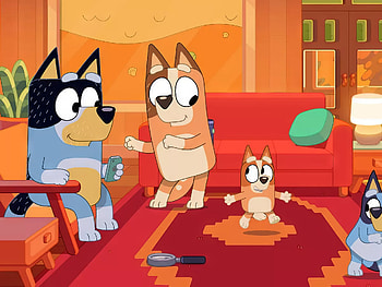 Bluey Cartoon, Bluey HD wallpaper