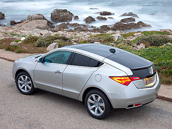 Auto, Nature, Grass, Sea, Acura, Cars, View From Above, Asphalt, Style, Akura, Zdx, 2009, Silver Metallic HD wallpaper