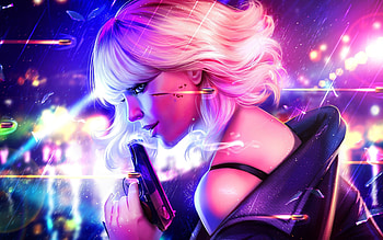 Atomic blonde, assassin, artwork HD wallpaper