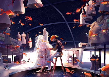 Dress Maker , artist, artwork, digital-art, deviantart HD wallpaper