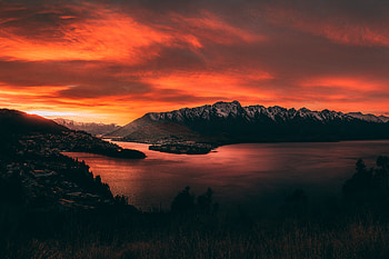 Body Of Water Near Mountains, mountains, nature HD wallpaper