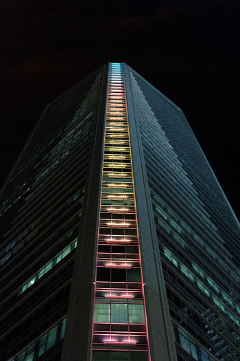 Cities, Architecture, Building, Dark, Design, Facade HD phone wallpaper