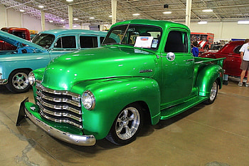 3100 Pick Up, Green, Bowtie, Classic, GM HD wallpaper