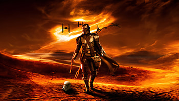 Galactic Wanderer The Mandalorian, the-mandalorian, tv-shows, star-wars, artwork, digital-art HD wallpaper