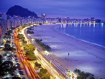 Copacabana Beach, Brazil HD wallpaper
