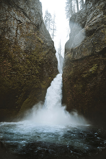 Nature, Water, Rivers, Rock, Waterfall, Flow, Stream HD phone wallpaper