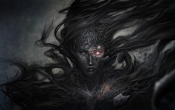 Dark, demon, fantasy, witch HD wallpaper