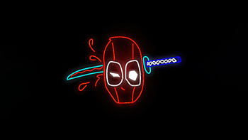 Deadpool Minimalism 2023, deadpool, superheroes, artwork, digital-art, dark HD wallpaper
