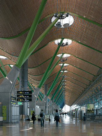Adolfo Suarez Madrid-Barajas Airport, T4 Madrid Barajas, gallery, International airport HD phone wallpaper