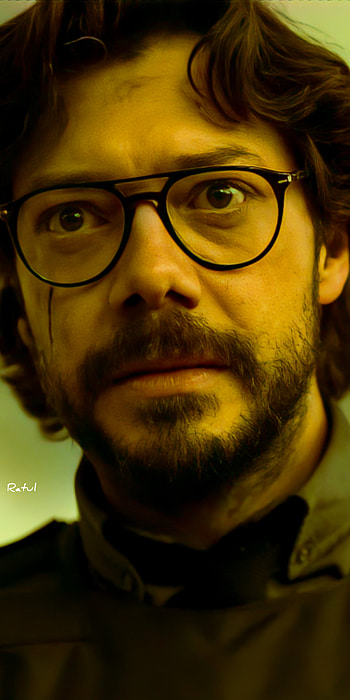 Money Heist, glasses, professor, el professor, la casa de papel HD phone wallpaper