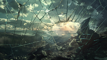 Cracked Screen Illusion, broken screen HD wallpaper