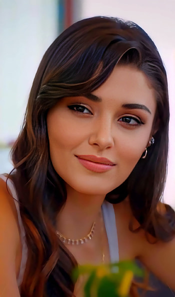 Hande ercel, face, Turkish actress HD phone wallpaper