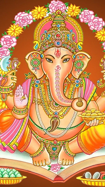 Shri Ganesh, Ganesh Ji, Painting HD phone wallpaper
