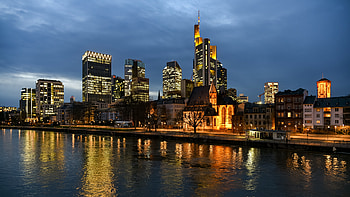 Cities, Rivers, Night, City, Lights HD wallpaper