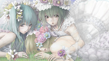 Miku/GUMI, miku, classic, vocaloid, gumi HD wallpaper