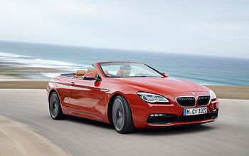 BMW 650i Cabrio, , highway, F12, 2017 cars, red cabriolet, BMW F12, german cars, BMW HD wallpaper