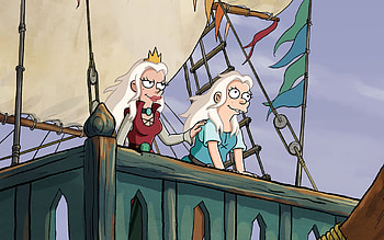 Queen Dagmar and Princess Bean, Disenchantment HD wallpaper