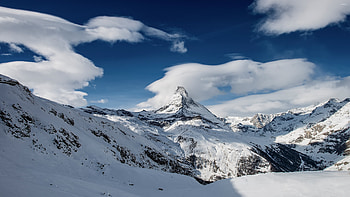 Matterhorn peak, Alpine beauty, Majestic sunrise, Swiss wonder HD wallpaper