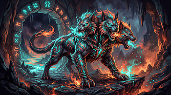 Cerberus — : Infernal Three-Headed Sentinel HD wallpaper