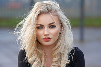 blonde, lady, model, pretty, female HD wallpaper
