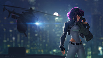 Kusanagi, artist, artwork, digital-art, deviantart HD wallpaper
