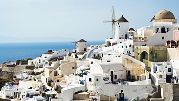 Ultra , Breathtaking scenery, Santorini landscape, -perfect views HD wallpaper