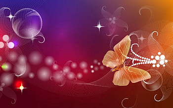 Abstract, Patterns, Shine, Light, Bright, Lines, Flight, Stains, Spots, Butterfly HD wallpaper