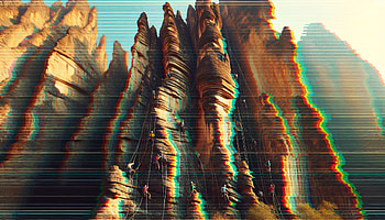 Dynamic Rock Climbing Adventure, rock climbing, climbing, rock formation, adventure HD wallpaper