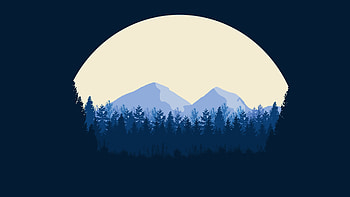 Minimalist Mountains, minimalism, minimalist, mountains, artist, artwork, digital-art HD wallpaper