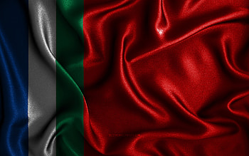 South Moluccas flag, , silk wavy flags, indonesian provinces, Day of South Moluccas, fabric flags, Flag of South Moluccas, 3D art, South Moluccas, Asia, Provinces of Indonesia, South Moluccas 3D flag, Indonesia HD wallpaper
