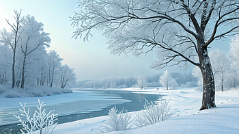 Winter Wonderland: A Ultra Experience, winter wonderland, winter, landscape, snow, river HD wallpaper