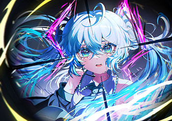 Hatsune Miku - Vibrant Blue Hair Anime Art, Anime, Vocaloid, Hatsune Miku, blue hair HD wallpaper