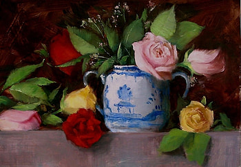 Roses, life, art, still HD wallpaper