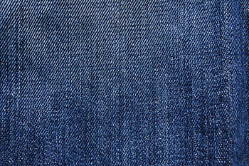 Textured blue denim fabric with detailed weaving visible in close-up macro view. HD wallpaper