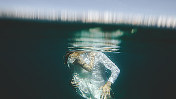 Love, Miscellanea, Miscellaneous, Couple, Pair, Under Water, Underwater, Newlyweds HD wallpaper