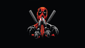Deadpool Minimal Design, deadpool, superheroes, artwork, digital-art, behance HD wallpaper