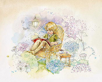 Once upon a time, book, tale, art, draw, child, copil, natasha tabatchikova HD wallpaper