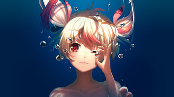 Underwater Anime Artwork HD wallpaper
