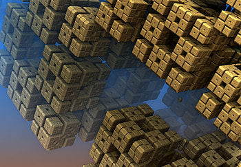 3D, Form, Fractal, Forms, Squares HD wallpaper
