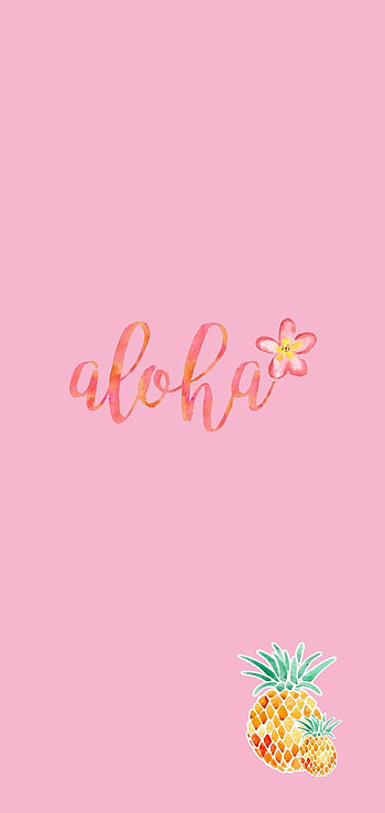 Aloha, magenta, pink, saying HD phone wallpaper