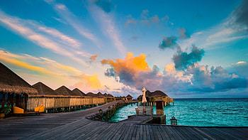 Constance Halaveli Maldives, Bungalows HD wallpaper