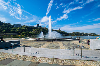 Point State Park fountain, Pittsburgh HD wallpaper