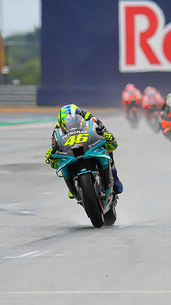 Valentine Rossi moto g, motorcycle, sports gear HD phone wallpaper