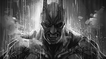 Batman Monochrome Artwork, batman, superheroes, artwork, artist, artstation HD wallpaper