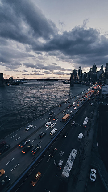 Cities, City, Lights, Road, Night City HD phone wallpaper