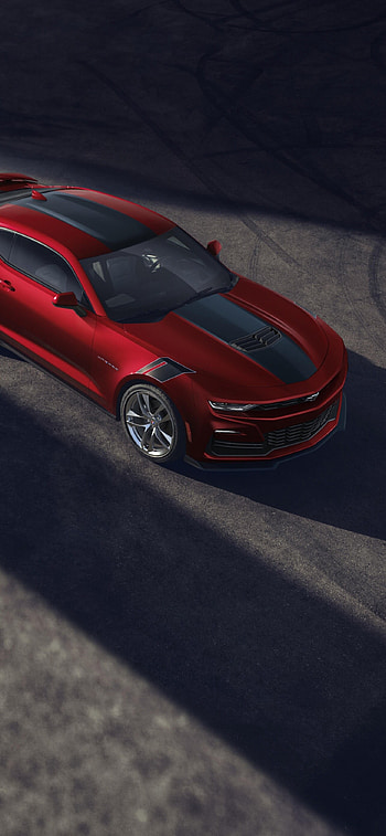 Chevrolet Camaro, Wild cherry design, 2021 cars, High-resolution HD phone wallpaper